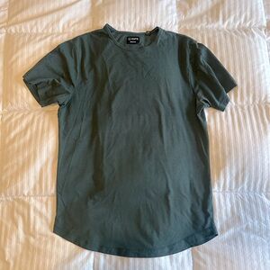 AO Curve-Hem Tee Cuts Clothing, Large, Dark / Forest Green (discontinued color)